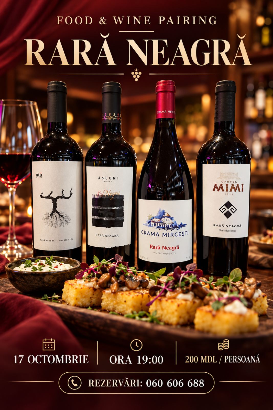 DEGUSTARE DE VINURI & FOOD PAIRING